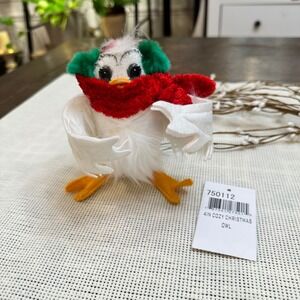 Annalee Dolls Cozy Christmas Owl with Scarf‎ 4 Inch NEW Holiday 4" Tall
